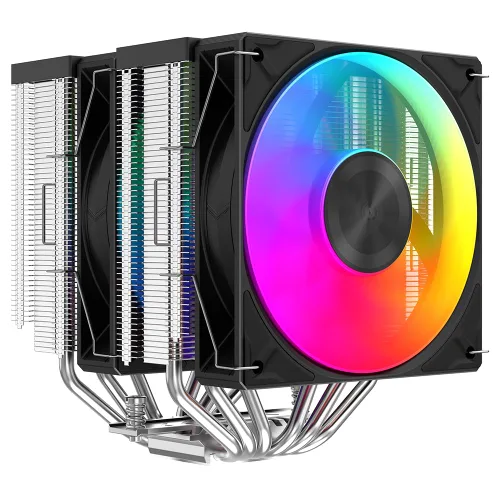 Miniatura 13 de SAMA Enfriador de aire de CPU A40 – Torre única, 1 ventilador de anillo guía silencioso, base de cobre, diseño de aleta híbrida, perfil bajo
