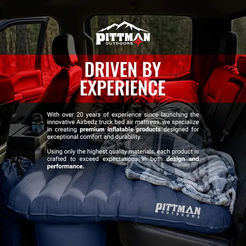 Miniatura 5 de AirBedz de Pittman Outdoors - Colchón de aire inflable de PVC para asiento trasero, negro - Tamaño mediano para Jeeps, autos, SUV y camionetas