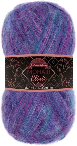 Miniatura 119 de JubileeYarn Mohair Elixir Yarn - 50g/Skein Baby Wool Blend - Cosmopolitan - 1 Skein
