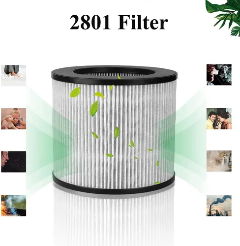 Miniatura 3 de Paquete de 2 filtros de repuesto 2801 compatibles con Bissell 2801, 2780, 2780A, 2780B, 2780P, 27809 filtro de alta eficiencia y carbono MyAir