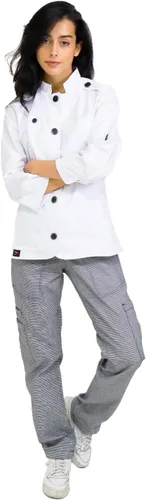 Miniatura 3 de Abrigo de chef ejecutivo Narvik Elegancia, durabilidad y comodidad para mujer para el uso diario