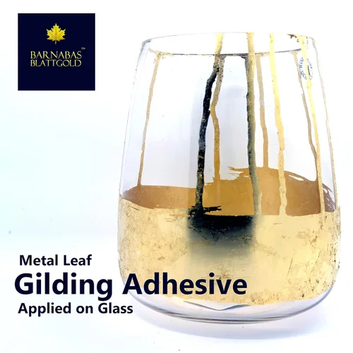 Miniatura 3 de Adhesivo para Dorado de Hoja de Oro de Barnabas Blattgold 60ml, Adhesivo para Dorado de Lámina de Oro para Artes y Plateado