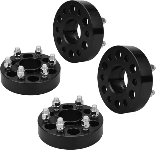 Miniatura 35 de IRONTEK Espaciadores de rueda de 0.157 x 4.000 in, espaciadores forjados reales de 2 pulgadas con orificio de cubo de 2.697 in M12x1.25 pernos aptos