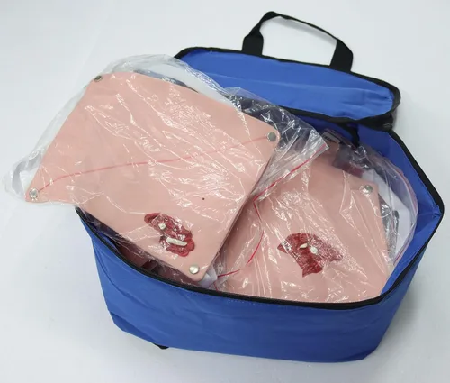 Miniatura 8 de Kit de moldeo de maniquí de trauma, juego de evaluación de trauma, módulo de quemadura/herida para primeros auxilios para el cuidado del trauma