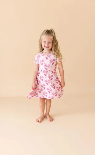 Miniatura 72 de Posh Peanut - Vestidos para niñas – Vestido suave para niña hecho con viscosa de bambú – Vestidos de otoño, primavera y verano para niñas