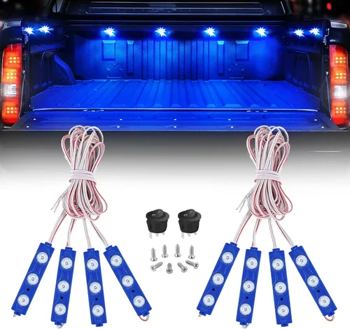 Miniatura 12 de Nilight 2 piezas de 24 pulgadas de tira de luces estroboscópicas para parrilla de camiones, 384 LED, luz de emergencia ámbar, flexible, intermitente