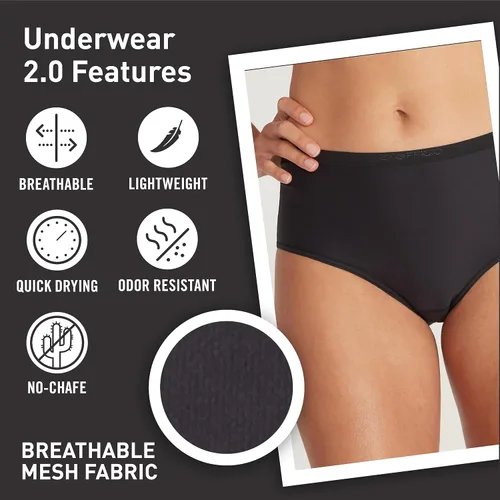 Miniatura 3 de ExOfficio Give-N-Go 2.0 - Calzoncillos de corte completo para mujer, transpirables, duraderos, de fácil cuidado, ropa interior de viaje