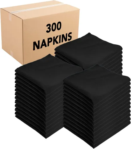 Miniatura 7 de Arkwright Servilletas de tela para restaurante, (paquete de 25) servilletas de poliéster hilado con bordes con dobladillo, ideal para cenas, bodas