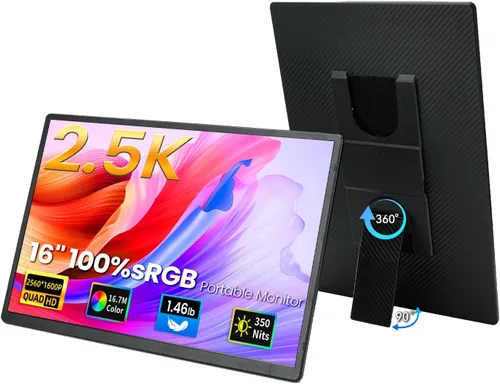 Miniatura 12 de Extensor de pantalla para laptop de 14" - Extensor de monitor IPS FHD 1080P de pantalla dual, monitor portátil para laptops de 13-17" con puerto