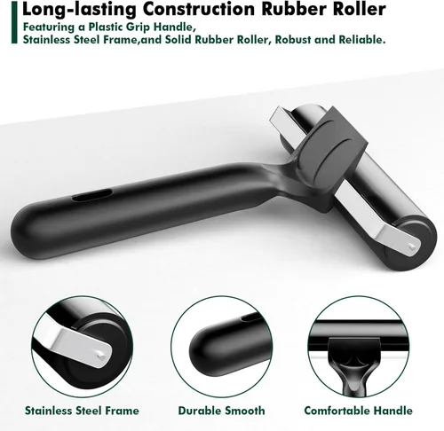 Miniatura 7 de Rodillos Brayer de Goma de 4 Pulgadas para Manualidades, Rodillos de Goma Dura para Grabado, Impresión, Pegado y Estampado, Suelos de Barcos y Papel