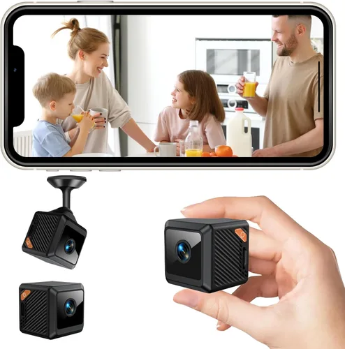 Miniatura 3 de Mini cámara oculta WiFi inalámbrica - Cámara de seguridad interior con detección de movimiento, visión nocturna, control de aplicaciones