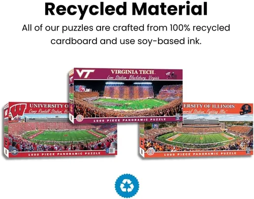 Miniatura 6 de MasterPieces Rompecabezas de 1000 piezas – NCAA Texas A&M Aggies vista panorámica del estadio de fútbol americano, divertido para adultos y familia