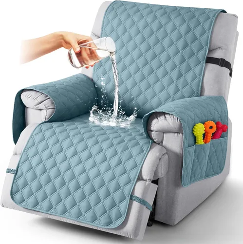 Miniatura 70 de TAOCOCO Fundas reclinables 100% impermeables, con correas para las piernas, funda de sofá reclinable reversible para silla reclinable, protector
