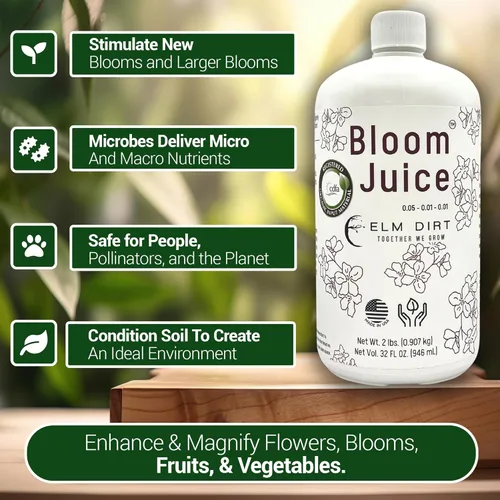Miniatura 2 de Elm Dirt 's Bloom Juice para todas las plantas con flores (botella de 1-32 onzas)