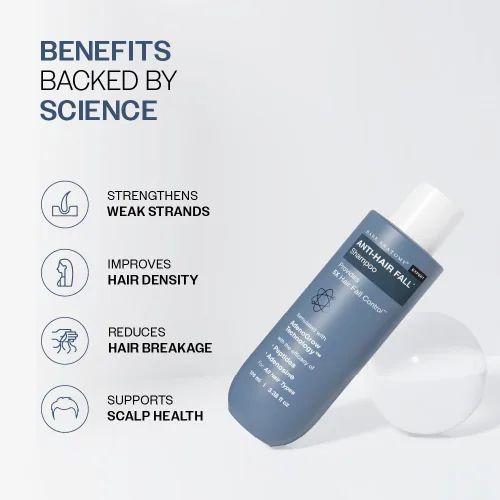 Miniatura 4 de Bare Anatomy Champú anticaídas Proporciona 5 veces control de caída del cabello pH 4.6 Adenosina y péptidos Fortalece las raíces débiles
