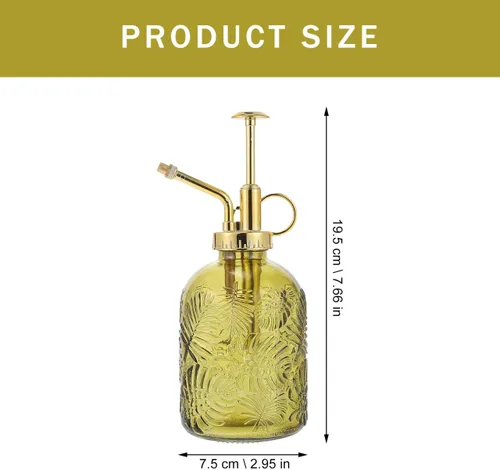 Miniatura 3 de YARNOW Botella rociadora de 12 onzas para plantas, rociador de jardín, rociador, regadera pequeña con boquilla ancha base antideslizante