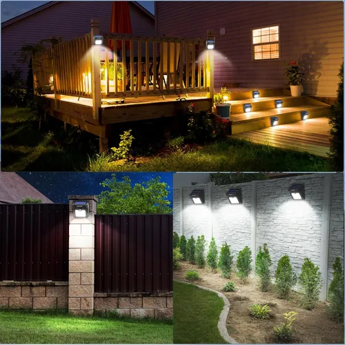 Miniatura 9 de Luposwiten Luces solares para exteriores, 28 LED, luces solares con sensor de movimiento con ángulo de movimiento de 125°, impermeable, IP65