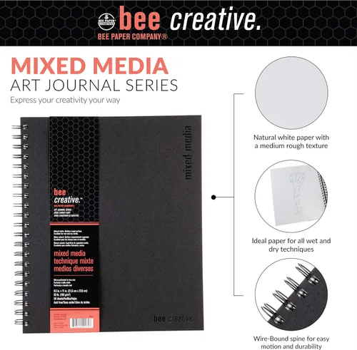 Miniatura 3 de Bee Paper - Diario Bee Creative de medios mixtos de 8.5" x 11