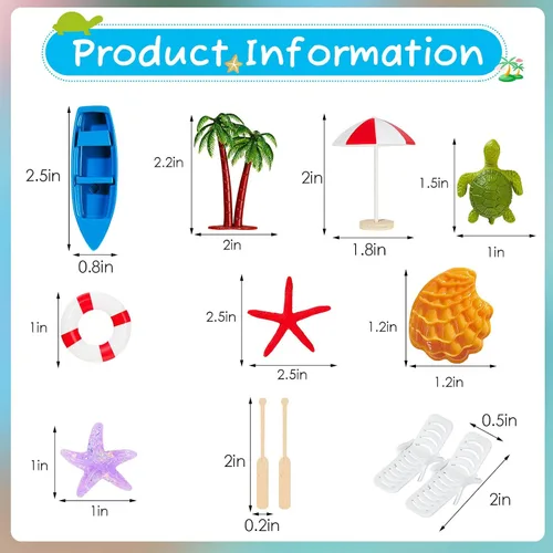 Miniatura 2 de Patelai 12 piezas de decoración hawaiana para tartas de playa, sombrilla de verano para tartas tropicales, palmeras verdes tropicales para fiesta