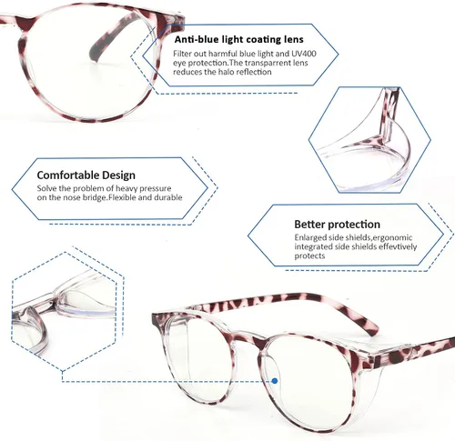 Miniatura 3 de 2 Pack Blue Light Reading Glasses Bifocal Safety Glasses