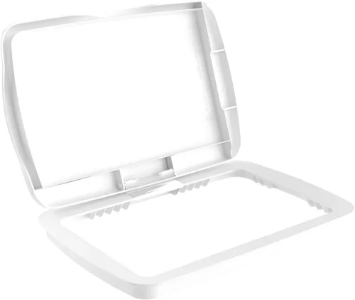 Miniatura 15 de Tapa para cubo de basura de 35 cuartos de galón, de la marca Rev-A-Shelf plateado