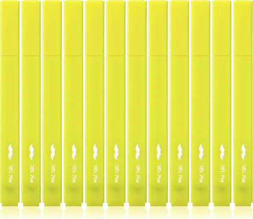 Miniatura 8 de Mr. Pen - Marcadores de Biblia estéticos amarillos que no se traspasan, 6 piezas, punta de cincel, bonito resaltador para suministros de diario