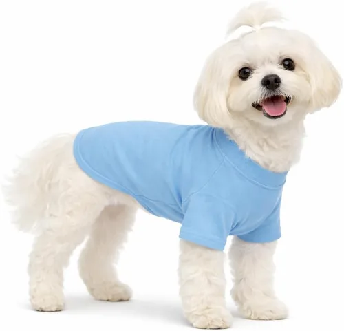 Miniatura 60 de Lovelonglong 2019 - Ropa para mascotas, Disfraces para Perro, Ropa Camisetas en blanco para Perros Grande Medianos Pequeños 100% Algodón 18