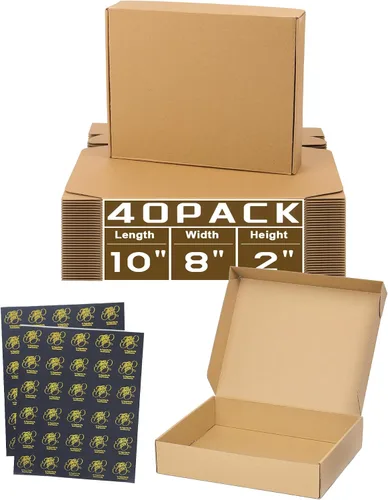 Miniatura 29 de Cajas de envío pequeñas de 6 x 4 x 2 pulgadas para pequeñas empresas, paquete de 30 cajas de correo moradas, caja de embalaje de cartón corrugado