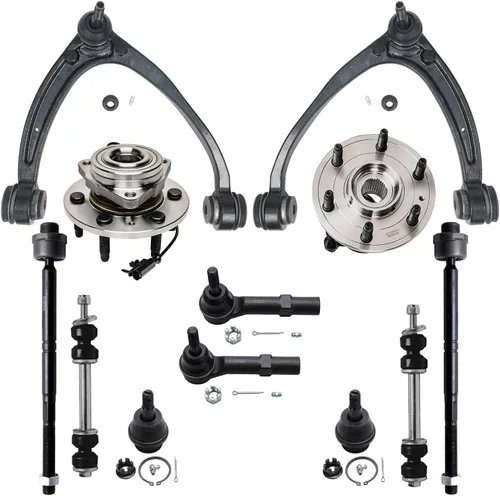 Miniatura 125 de Detroit Axle - Kit de nudillos de dirección delantera izquierda para Ford Edge Lincoln MKX 07-10, cojinete de rueda del lado del conductor, nudillo