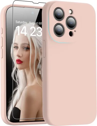 Miniatura 96 de DEENAKIN Funda de silicona compatible con iPhone 12 con protector de pantalla, mejora la protección de la cámara, funda protectora suave y flexible
