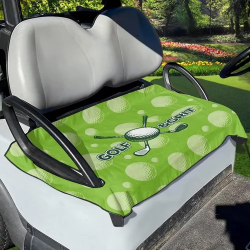 Miniatura 16 de Fundas de asiento de carrito de golf, toalla de manta de asiento de carrito de golf, cubierta de asiento de carrito de golf para asientos de 2