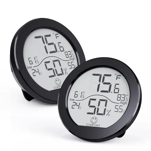 Miniatura 7 de SECRUI Higrómetro Termómetro para Temperatura de Habitación Medidor de Humedad Termómetro Interior Calibración de Precisión Sensor de Temperatura