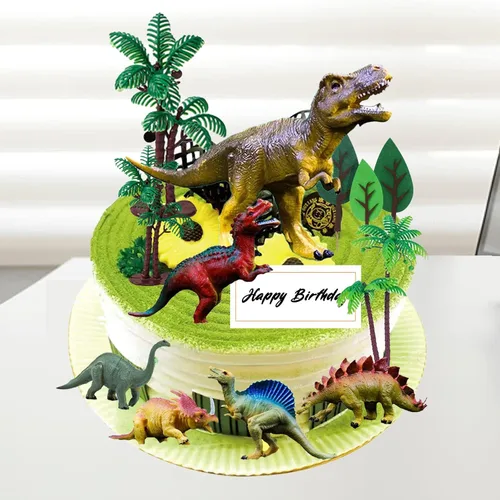 Miniatura 2 de OuMuaMua Juguetes de dinosaurio, juego de figuras de dinosaurio de plástico, juguetes educativos ideales para niños, incluyendo T-Rex, estegosaurio
