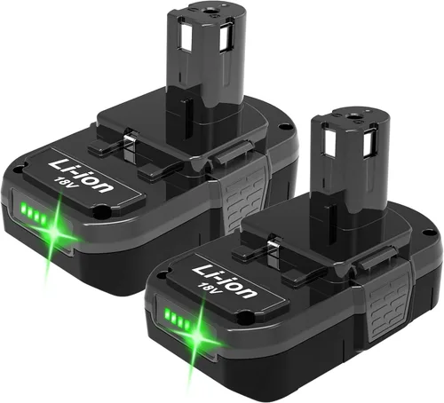 Miniatura 8 de Batería de repuesto para Ryobi 18V 5000mAh P102 P103 P104 P105 P107 P108, compatible con herramientas eléctricas inalámbricas Ryobi ONE+ 18V con luz