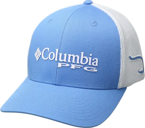 Miniatura 767 de Columbia - Gorra de malla con bandera con árboles unisex para adultos, corona alta