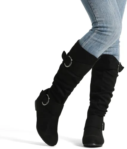 Miniatura 6 de DREAM PAIRS Women's Knee High Low Hidden Wedge Boots