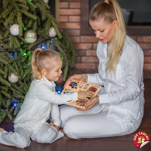 Miniatura 3 de Rompecabezas de madera para niños pequeños de 1 a 3 años - Juguetes educativos y de aprendizaje Montessori - Rompecabezas de madera para bebés de 1