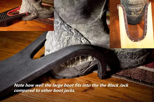 Miniatura 9 de Chuck's Woodbarn Extractor de arranque Black Jack Removedor de botas Removedor de gato de zapatos