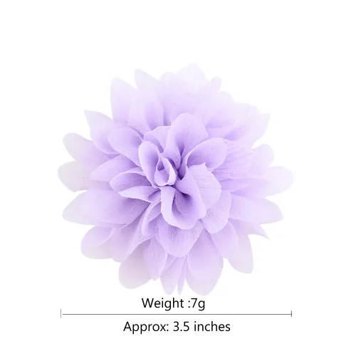 Miniatura 6 de 30 pinzas para el pelo de cocodrilo para niñas y bebés, accesorios de gasa con flores para el cabello, accesorios para niños pequeños y adolescentes