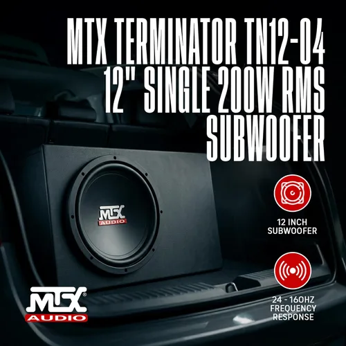 Miniatura 2 de MTX Audio TN12-04 Subwoofer de la serie Terminator de 4 ohmios de 12