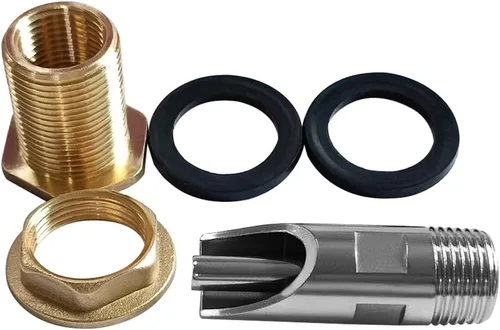 Miniatura 6 de Joywayus 3 bebederos automáticos de acero inoxidable para pezón de cerdo + 3 conectores de tanque de agua de latón para mamparo + 1 kit de abridor