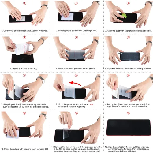 Miniatura 6 de Orzero Paquete de 3 protectores de pantalla compatibles con Samsung Galaxy Note 10 Plus, Note 10+, Note 10+ 5G (2019), protector de pantalla de TPU