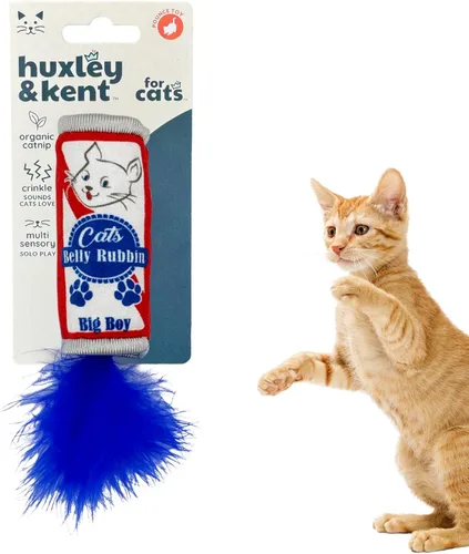 Miniatura 15 de Huxley & Kent Juguete de peluche para gatos, Toto's Pawdka, relleno de hierba gatera fuerte, juguete interactivo de felpa para gatitos y gatos