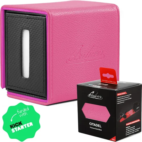 Quiver Time Bloque de mazo Pink Citadel para Magic: the Gathering Cards - TCG 100+ Premium Commander caja de mazos MTG para tarjetas, dados y Rosa