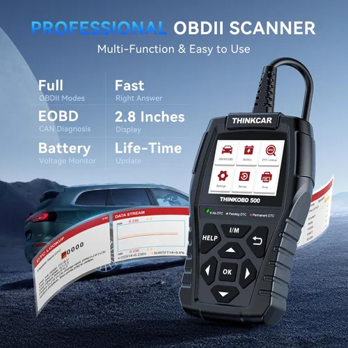 Miniatura 2 de THINKCAR Thinkobd 500 OBD2 Scanner Check Engine Car Code Reader, Full OBD II CAN Diagnostic Scan Tool, Read and Clear Error Codes, Live Data