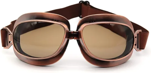 Miniatura 17 de kucehiup Gafas de aviador vintage para motocicleta