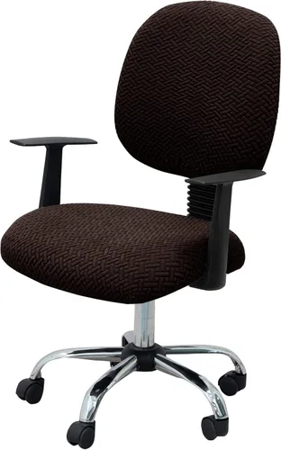 Miniatura 18 de MIFXIN - Fundas elásticas para silla de oficina de Jacquard, 2 piezas para sillas de escritorio o de la computadora, protector universal
