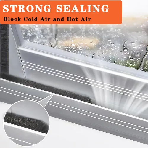 Miniatura 5 de Burlete autoadhesivo de 40 pies para puertas y ventanas, aislamiento acústico para puertas y ventanas, relleno de huecos para deslizar, frontal
