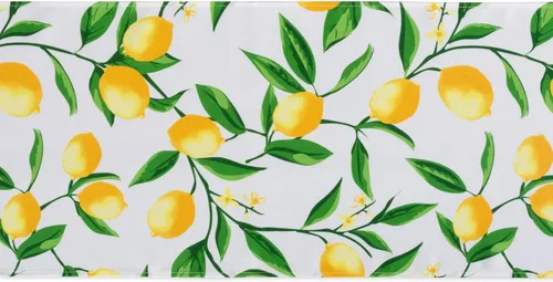 Miniatura 3 de DII Lemon Bliss - Mesa para exteriores, colección resistente a las manchas e impermeable, camino de mesa, 14 x 72 pulgadas