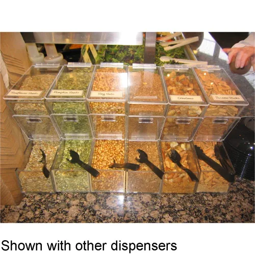Miniatura 2 de Cal-Mil 373 Dispensador clásico de cobertura grande, 4 pulgadas de ancho x 11 pulgadas de profundidad x 11 pulgadas de alto, transparente (caja de 2)